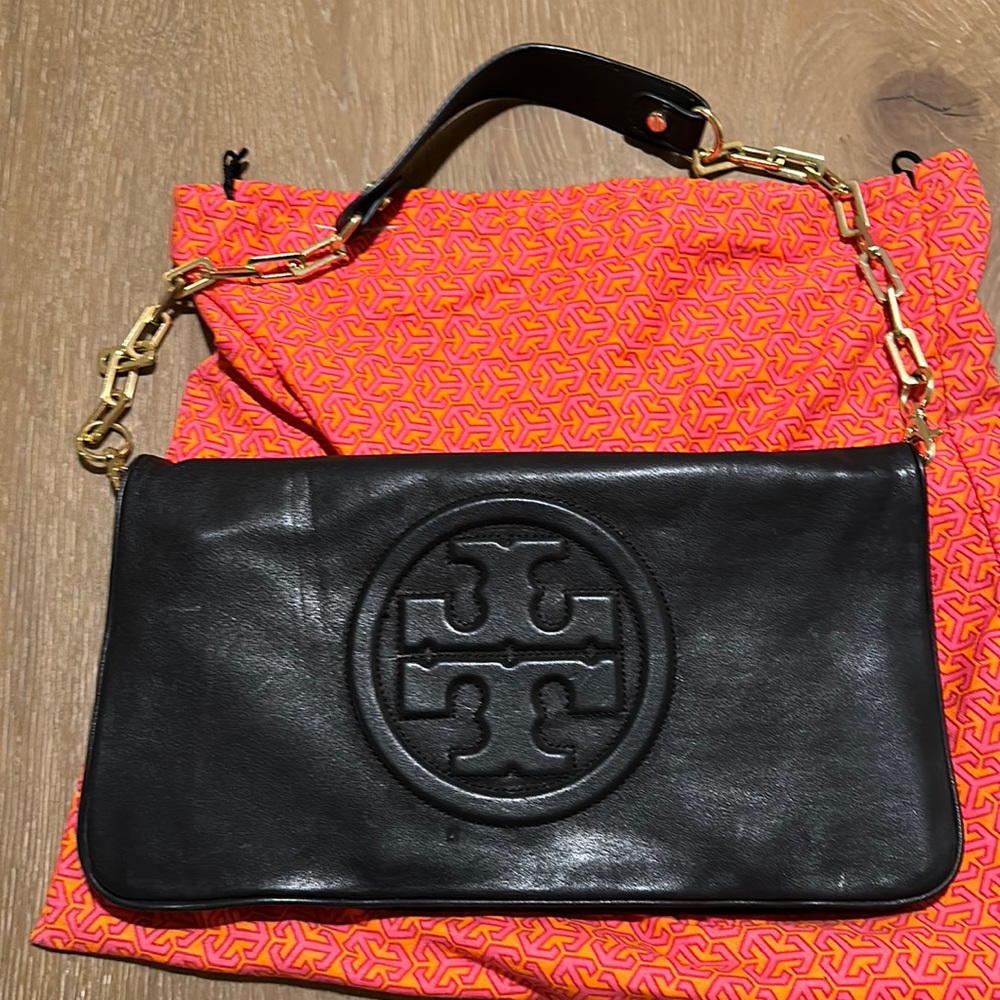 Tory Burch Large Leather Clutch / Purse